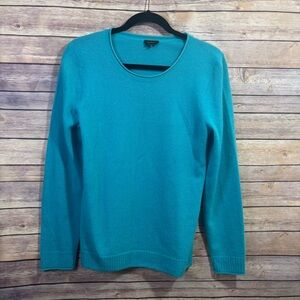 Talbots Teal Crew Neck Sweater